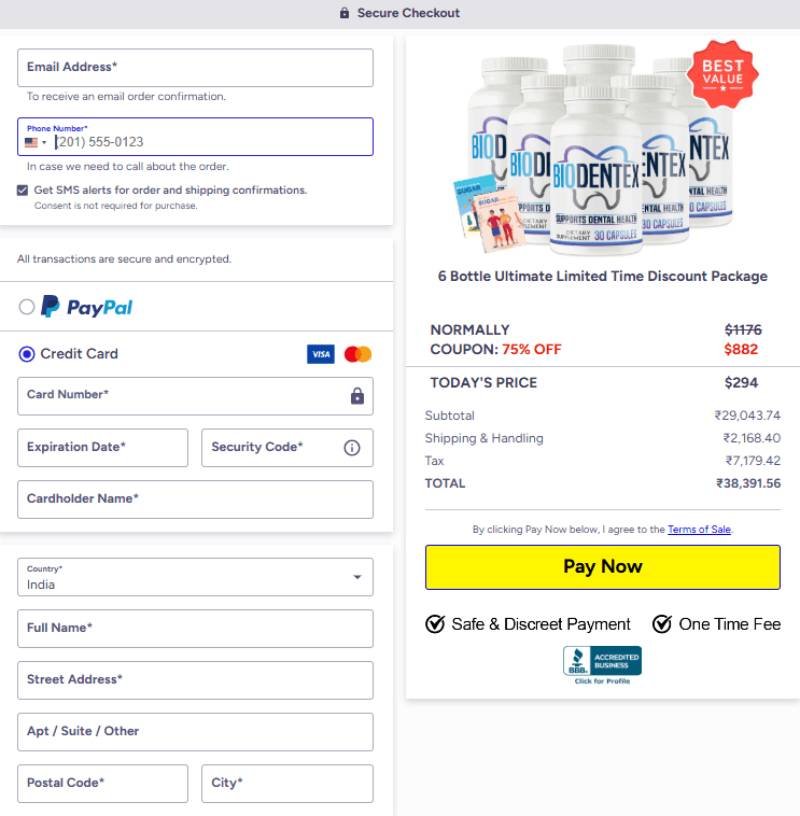 biodentex-secure-safe-order-information-payment